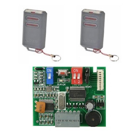 Kit ERREKA 2 Mandos IRIS 2 canales 433mhz + Receptor externo IRIN2S-250 de frecuencia 433mhz