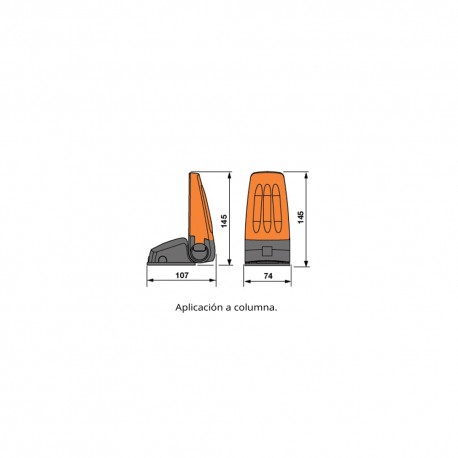 Lampara destellante CARDIN (Telcoma) MOLLIGHT3 a 24v.