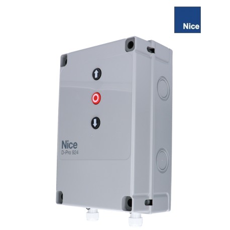 Central de Mando D-PRO 924 de Automatismos NICE, para un motor 24V con encoder. Compatible para SUMO.