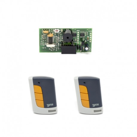Kit VDS Receptor SRT MINI Enchufable con 2 mandos VDS ECO-R 5 canales 433 MHz