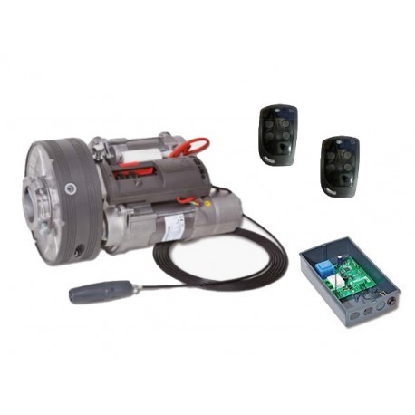 Kit BiMotor Winner PRO con electrofreno PUJOL 350 Kg para puerta Enrollable