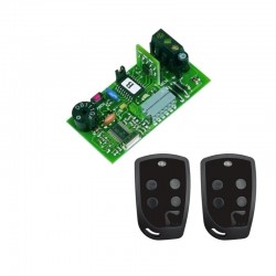 Kit Receptor PUJOL VARIOCODE 255 TRV. Frecuencia 433mhz con 2 Mandos Vario