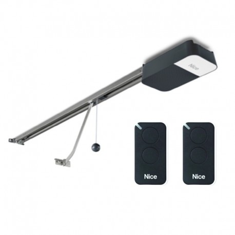 Kit Nice SPIDO 600 para puertas seccionales de 9,6m2 y basculantes de 10,5m2 (guía en 2 piezas)